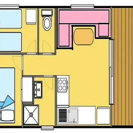 Mobil Avec Terrasse, 2 A - Api-1-52-1223 * Payrac